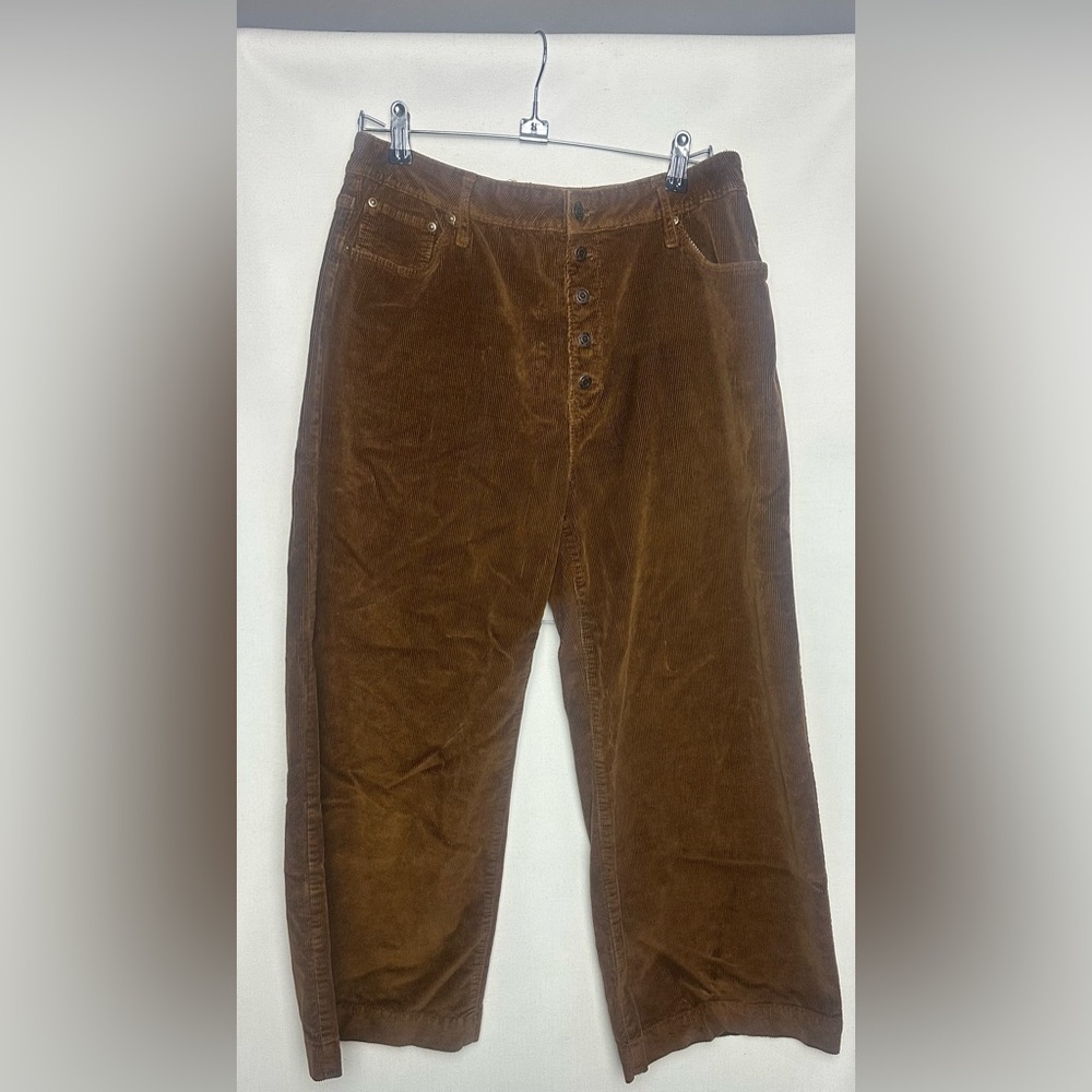 Women’s High Rise Wide Leg Cropped Pants SZ14